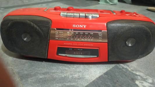 Sony tape recorder and radio