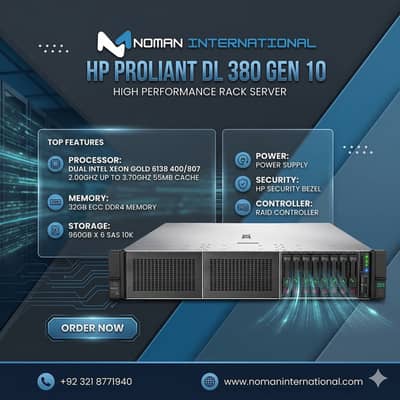 HP PROLIANT DL 380 G10  Dual Intel Xeon Gold 6138 40C/80T | servers