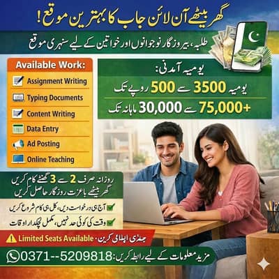 Data Entry Job | Typing Job | Assignment Job | Online Job | Part Time