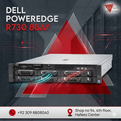 Dell poweredge R730 8bay 3.5 Raid card H730 Dual power supply |server