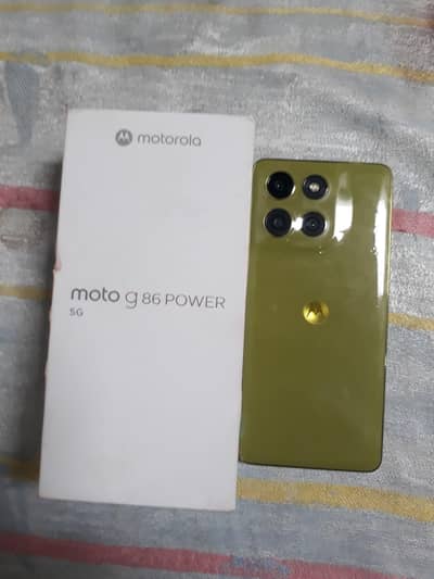 Moto G86 power 5g box pack just 5 Days sim used