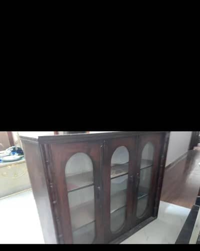 solid wood showcase