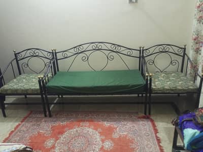 Iron Sofa Set (3+1+1)