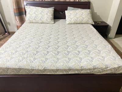 Bed With Side table for sale