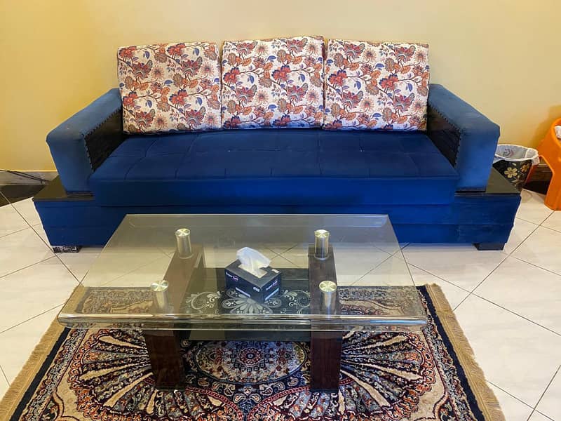 2 sofa set and table 1