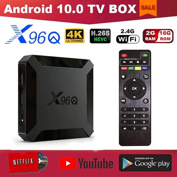 Special USA Original X96Q 4K Ultra HD Smart Android 10.0 TV Box - Allwinner H313 Quad-Core, 8GB eMMC, 2.4G WiFi Media Player