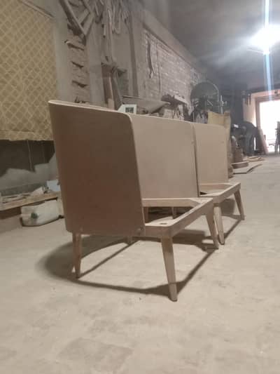living room chairs without poshing stukchar in wood and sheet solid