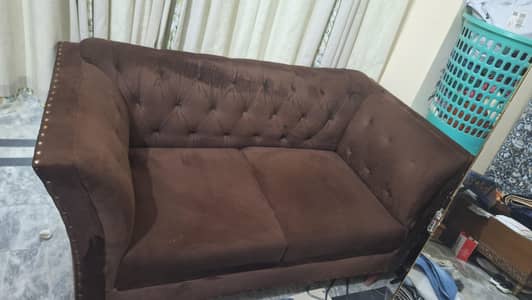 6 seater sofa set for sale with Sofa covers and cusions
