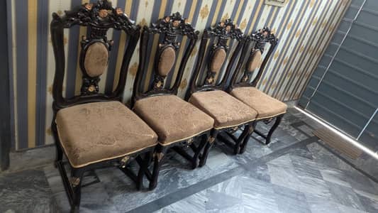 6 chairs with dinning table