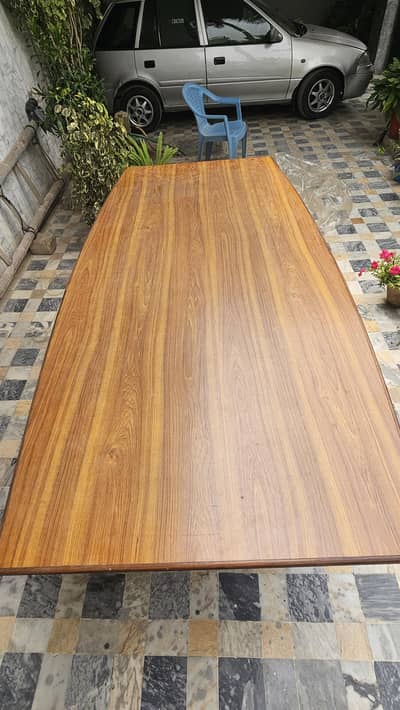 Solid Wood Dining Table - 7.5 ft (8 Seater)