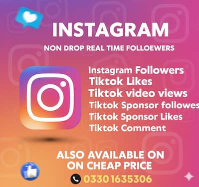 Instagram Followers , likes,views