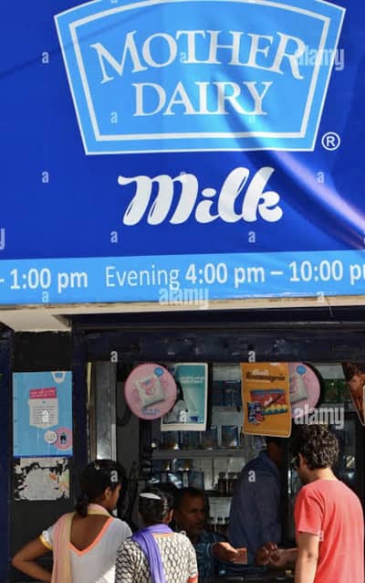 Salesman for Milk shop