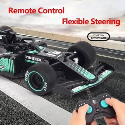 Formula 1 RC Car Remote Control Spray Toy for Boys 8-12