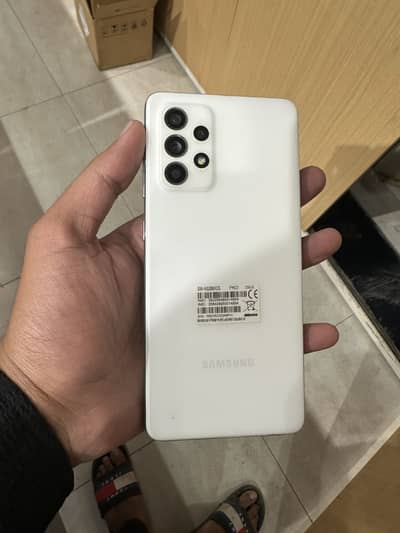 Samsang A 52 s 5 g 256 gb with complete box lush condition