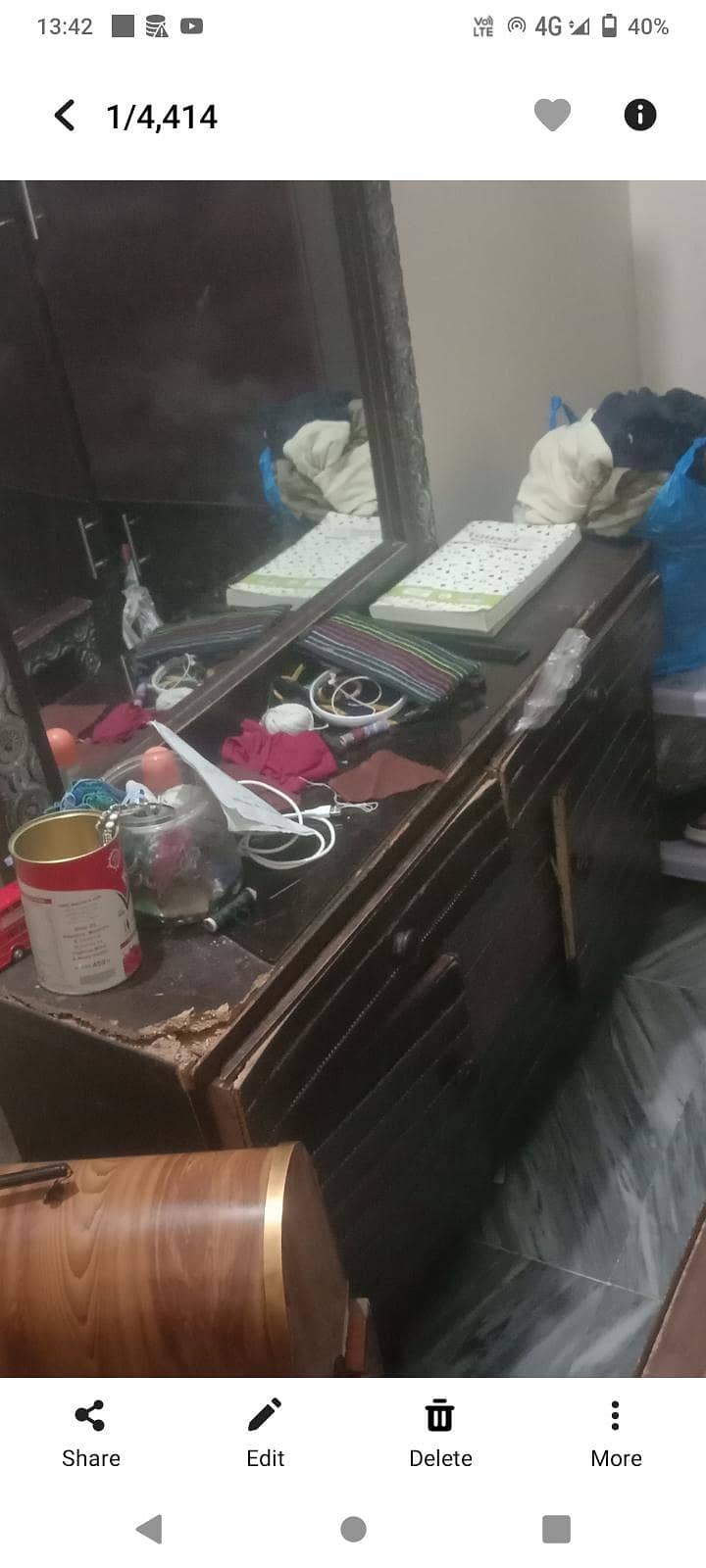 double bed with dressing 3