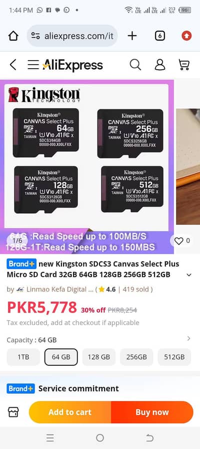 Kingston Original Memory Cards   100% Original | 5 Years Warrant