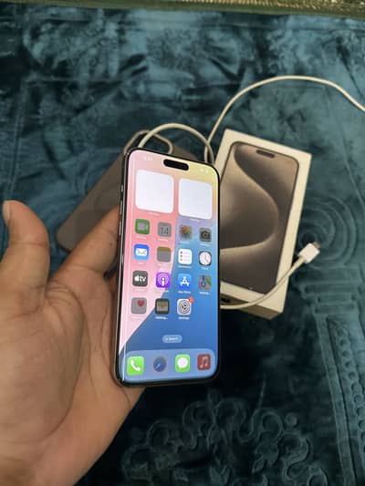 Iphone 15 pro max officially PTA approved 256gb with box