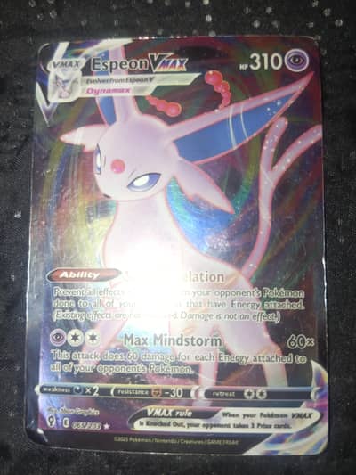 Espeon Vmax Pokemon Card