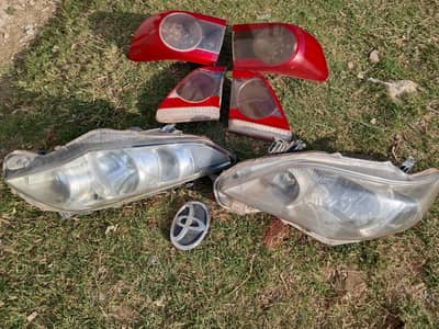 Corolla GLI headlights and taillights for sale in good condition
