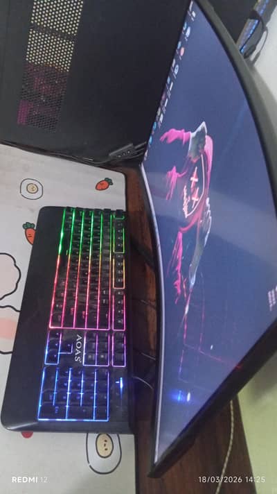 Msi Gaming 24.5 inche Curved monitor 156 refresh rate