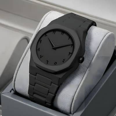 black Arabic watch