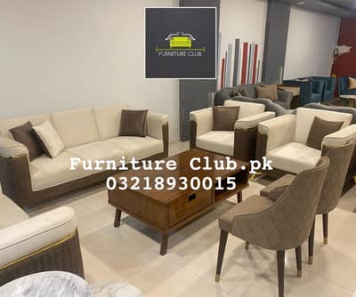 Sofa Set - Puffy Sofa - Coffee Sofa - Turkish Malai fabric sofa set