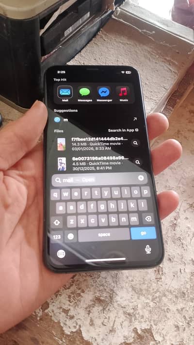 iPhone Xs max battery 77 256 gb all okay but back change