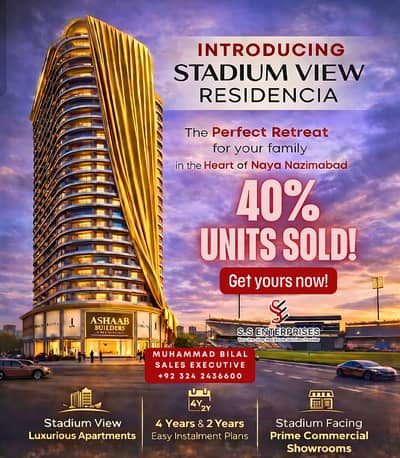 Cricket Stadium Facing Apartment