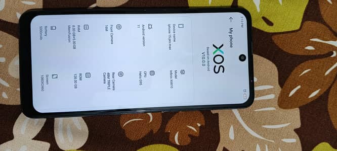 infinix zero x new  with box  128 gb. 8+5  GB   Ram