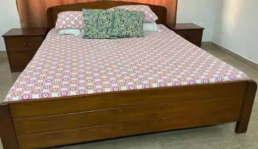 Solid wood n normal wood bed sets