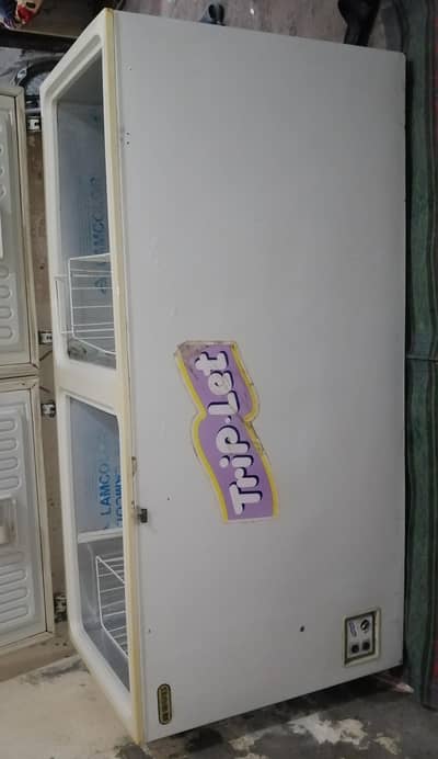 waves deep freezer dabal door best condition oregnal compressor