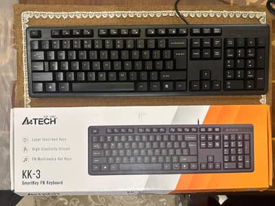 A4Tech KK-3 SmartKey FN Keyboard - Barely Used - 10/10 Condition