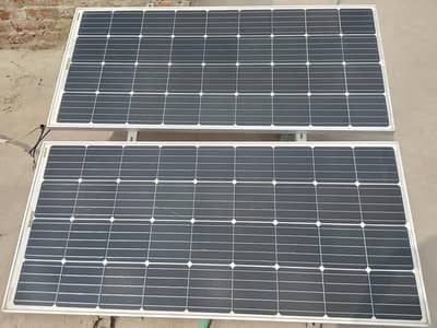 2 solar plates (180 watt) with 2 wall fans ( 12 watt) and controller