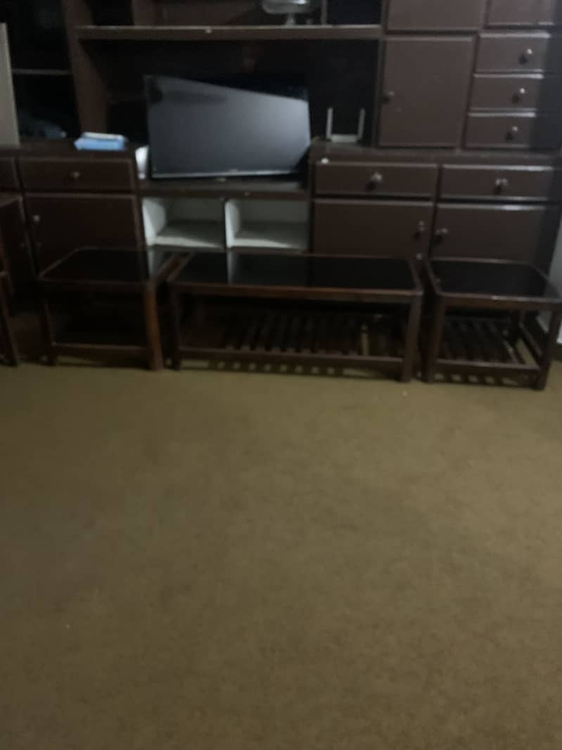 Table set with 2 side table 2