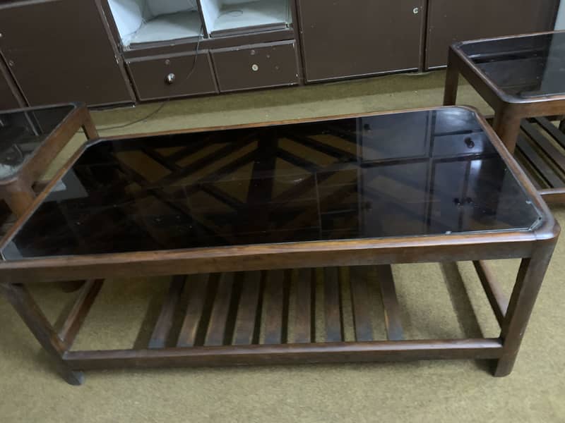 Table set with 2 side table 10