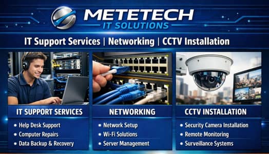 IT Support Services, Networking, CCTV Installation, IT Solutions