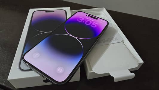 iphone 14 pro max with box in brand new condition