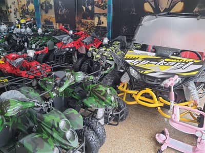Abdullah enterprises  fresh stock Atv quad 4 wheels delivery all pk