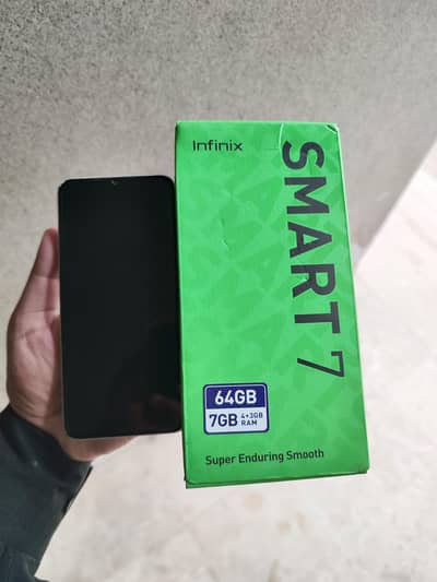 Infinix Smart 7 4GB + 3 GB extended ram  and 64GB Storage