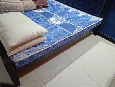 Tow double bed with mattress  one darban with table set