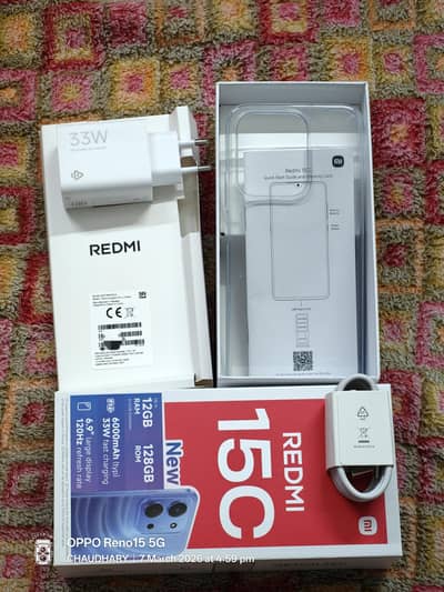 Redmi 15c 6/128 Brand New 1 week used