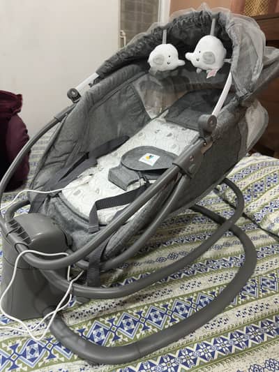 Mastela Deluxe 4 in 1 Baby Rocker/Baby Bouncer- Infant Rocking Swing