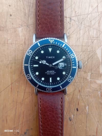 Timex Atlantis quartz watch.