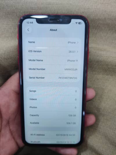 I Phone 11.128 GB PTA