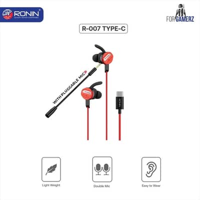 Ronin Type-C Handfree – High Quality Sound | New Condition