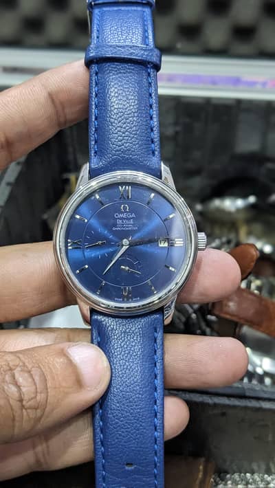 Omega De Ville Prestige Co-Axial Chronometer - Blue Dial - 39.5mm