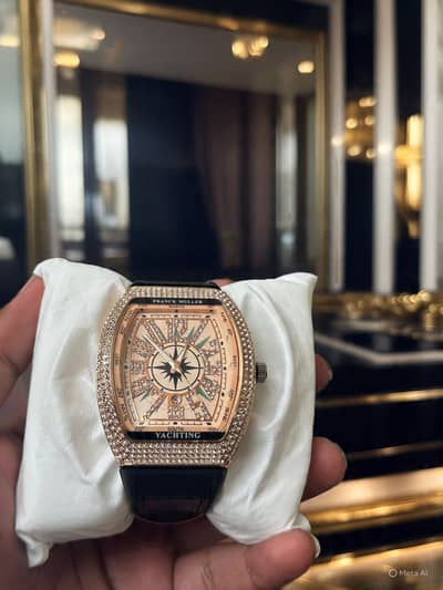 Luxury Men’s Watch Rose Gold Diamond Style