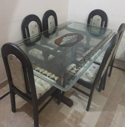 Dining Table 6 Seaters Full Wood
