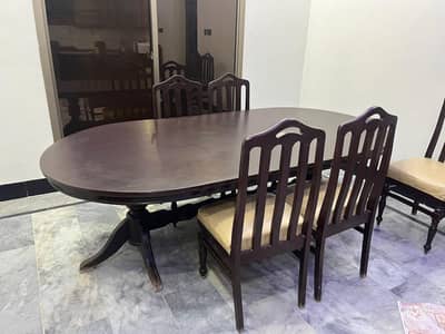 Dinning table with 8 chairs