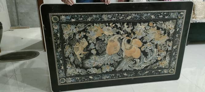 big Korean table, one leg damage (repairable) 0329-5206445